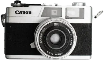 image of an old analog canon camera